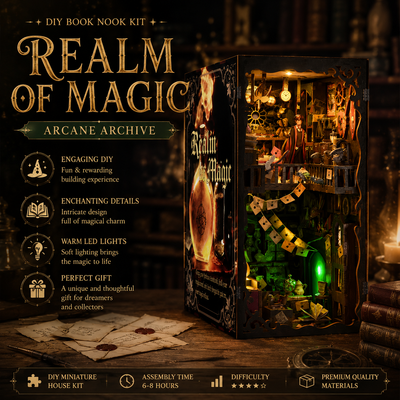 Realm of Magic DIY Book Nook Kit - Arcane Archive